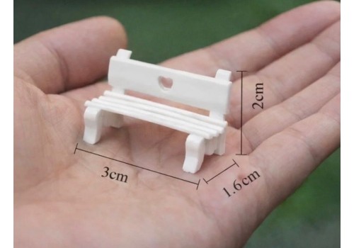 PLASTİK BANK KALPLİ 1/50 ÖLÇEK BEYAZ