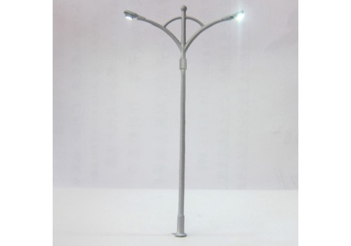SOKAK LAMBASI 1/75 ÖLÇEK 14cm ÇİFT YÖN CL-002 ELYAPIMI LED'Lİ